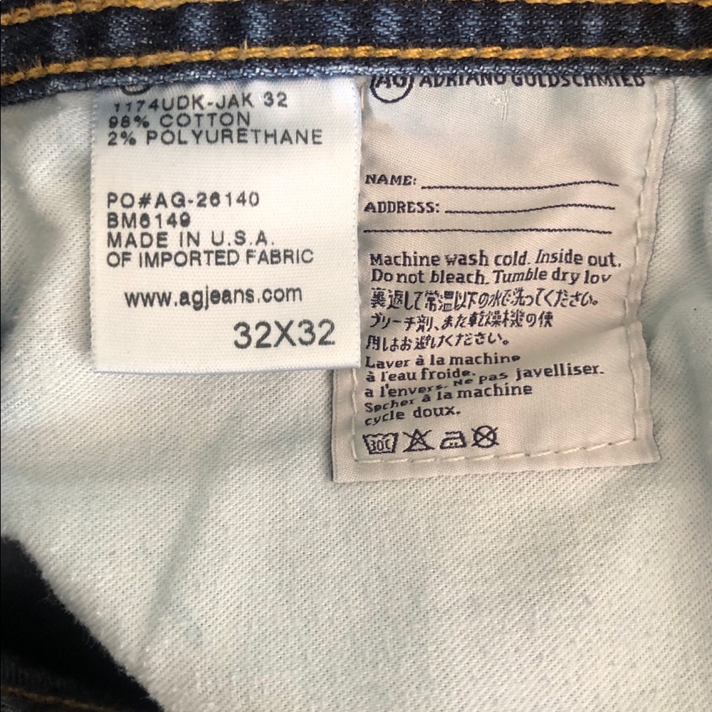 AG “The Graduate” Tailored Leg Denim Blue Jeans - Picture 6 of 6